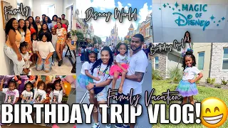 VLOG:BIRTHDAY TRIP + FAMILY VACATION |MANY LAUGHS😂|FIRST TIME AT DISNEY WORLD! | HOT CHIP CHALLENGE