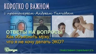 Как объяснить мужу, что я не хочу делать ЭКО? Протоиерей Андрей Ткачев