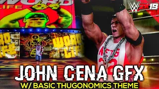 WWE 2K19 John Cena Thuganomics Updated Word Life GFX Entrance, Signature, Finisher | PC Mods