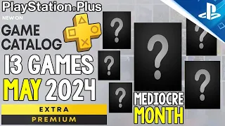 NEW PS PLUS UPDATE! 13 PS+ MAY Extra/Premium Games REVEALED - A VERY MEDIOCRE MONTH