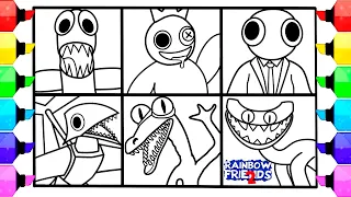 Rainbow Friends Chapter 2 Coloring Pages / How to Color All New Monsters from Rainbow Friends 2