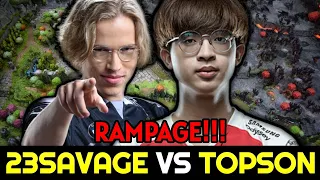 23SAVAGE vs TOPSON Intense Game — Signature Faceless Void vs Rampage Monkey King
