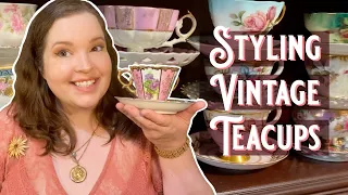 TRANSFORM YOUR TEATIME ✨Tips & Tricks For Decorating With Vintage Teacups + My Teacup Collection!