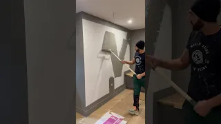 Painting a media room wall