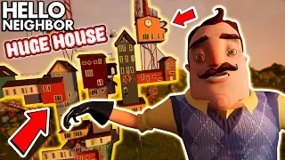 The Neighbor’s *NEW* HUGE 100 ROOM HOUSE!?!? | Hello Neighbor Gameplay (Mods)