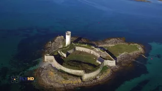 Vidéo aérienne du Fort Cigogne dans l'Archipel des Glénan