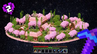 I Built A Sky Village In Hardcore Skyblock