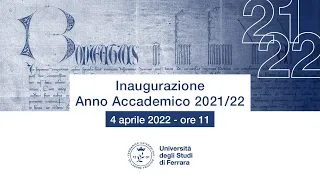 Inaugurazione Anno Accademico 2021/22