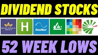 6 UNDERVALUED Dividend Stocks At 52 Week Lows To BUY Now! | I'm Buying! |