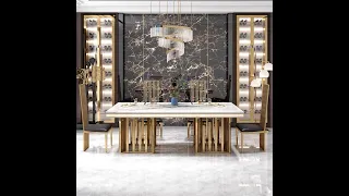 'RADIANCE' MARBLE DINING TABLE