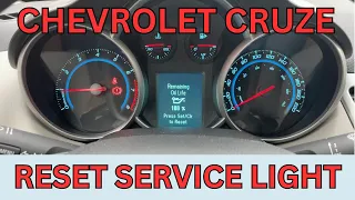 How to Reset Chevrolet Cruze Service Light -  Reset Oil Life
