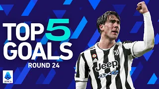 Vlahovic Makes a Stunning Start to his Juve Career! | Top 5 Goals | Round 24 | Serie A 2021/22