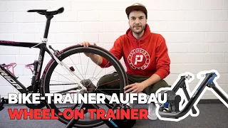 Indoor Smart-Trainer Aufbau Wahoo KICKR SNAP - Wheel-On Trainer für Fahrräder mit Schnellspanner