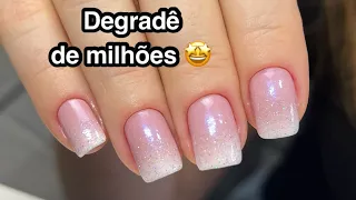 UNHAS DECORADAS COM DEGRADÊ FÁCIL E LINDO 🤩