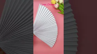 Paper Fan / Gấp quạt bằng giấy đơn giản / Liam channel