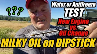 MILKY ENGINE OIL? Water or Antifreeze TEST