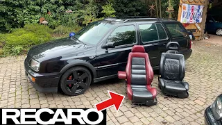 Recaro Seats For The Wagon! ( MK3 VR6 Turbo )