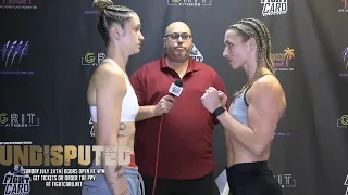 Amanda Ferreira vs. Alivia Bierley - Weigh-in Face-Off - (FCE 74: Undisputed 2022) - /r/WMMA