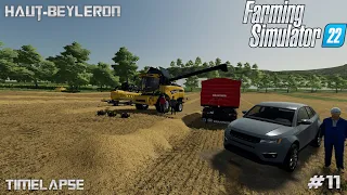 HARVESTING WINTER WHEAT WITH NEW HOLLAND | Haut-Beyleron Farm | Farming Simulator 22 | #11