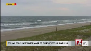 Topsail Beach topless ordinance