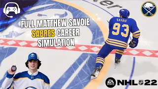 FULL MATTHEW SAVOIE BUFFALO SABRES CAREER SIMULATION | NHL 22