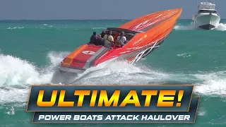 POWER BOATS FLOOD HAULOVER INLET! | 2020 WINTER POKER RUN