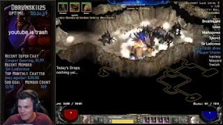 Diablo 2 - Farming the Maggot Lair with my new Hurricane druid build 09/26/2019