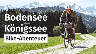 Gravel-Bike Abenteuer (355 km) Bodensee - Königssee (Etappe 1) Bikepacking in Bayern