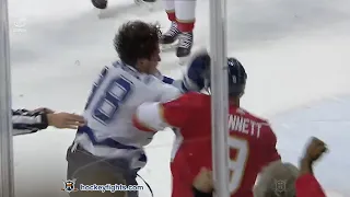 Mikhail Sergachev vs Sam Bennett Apr 24, 2022