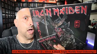 Iron Maiden - Senjutsu - CD / Silver & Black Triple Marble Vinyl Unboxing!!!