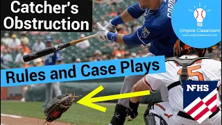 Catcher's Obstruction - Baseball Rules and Case Plays