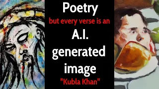 Kubla Khan - But every verse is an AI-generated image
