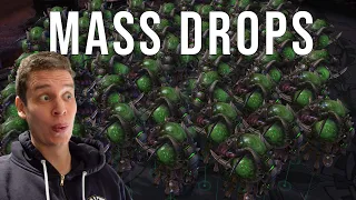 Mass DROPS With ZERG Versus Grandmasters | Beating Grandmasters With Stupid Stuff