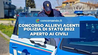 Concorso Allievi Agenti Polizia di Stato 2022 – 1188 posti disponibili – Aperto ai civili