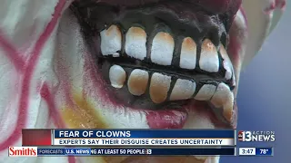 Fear of clowns is quite common