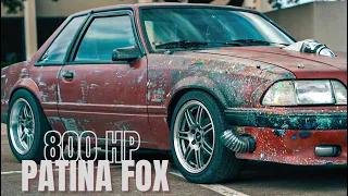 Patina Foxbody Mustang Build with 800HP Pushrod Turbo Engine