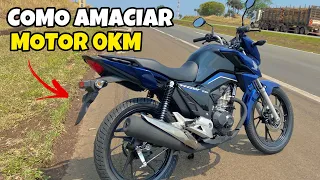 COMO AMACIAR MOTOR DA MOTO CORRETAMENTE 🔥 TITAN 160 2024