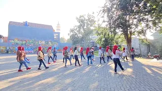 SAN SANANA (ASOKA)REMIX LINE DANCE/ CHOREO BY MADHE (INA)/ DEMO WITH LD ROSAN KEMUNING💃💪❤️