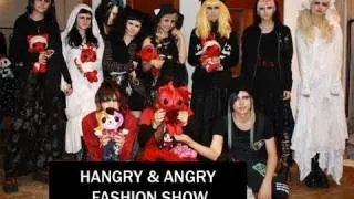 h.NAOTO Hangry & Angry fashion show, Gothic Lolita Harajuku Punk clothing models, makeup