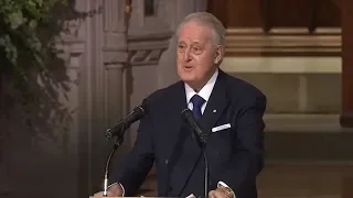 Former Canadian PM Brian Mulroney delivers eulogy for HW Bush [FULL VIDEO]