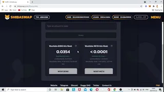 How much you can make staking your Shib token on Shibaswap and how to stake