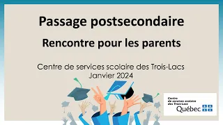 Passage post-secondaire