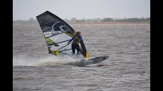 Windsurfing, choppy conditions!