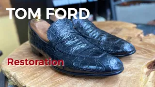 TOM FORD , Alligator loafers.