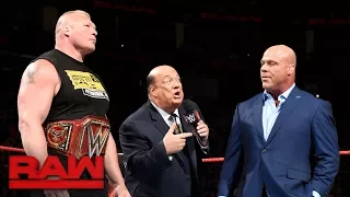 Lesnar & Heyman to leave WWE if The Beast loses Universal Title at SummerSlam: Raw, July 31, 2017