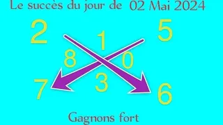 LA CROIX DU JOUR DE 02 MAI 2024 et LE CALCUL DES PIONS FORT POUR GAGNER AU LOTTO