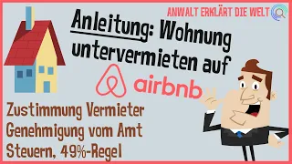 Wohnung untervermieten auf AirBnB: Was du rechtlich beachten musst! | Anwalt erklärt die Welt