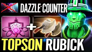 How Topson Rubick plays Against this Dazzle Most Broken Hero 7.34 patch - Dota 2 Pro