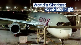 Qatar Airways | Dubai 🇦🇪 to Doha 🇶🇦 | Airbus A350-1000 | The Flight Experience