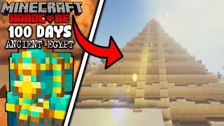 Surviving 100 Days MINECRAFT Hardcore (Ancient Egypt)